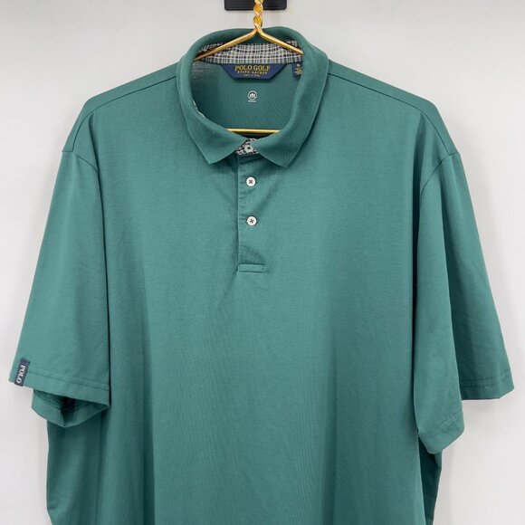Polo Golf Ralph Lauren Men’s Performance Polo Shirt Green Wicking Fabric Size XL - Picture 2 of 13